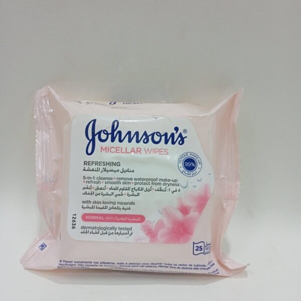 جونسون مناديل ميسلار مرطبة/بشرة عادية