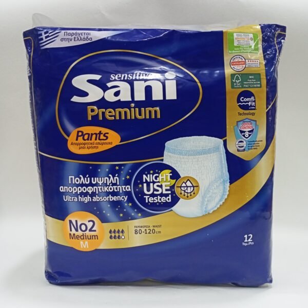 حفاضات سانى/  برميم ليلي 12حفاضه M