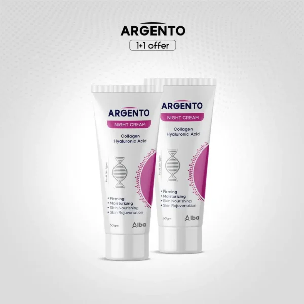 ارجينتو كريم كولاجين والهايرونك ليلى 30جم عرض 1+1 هدية